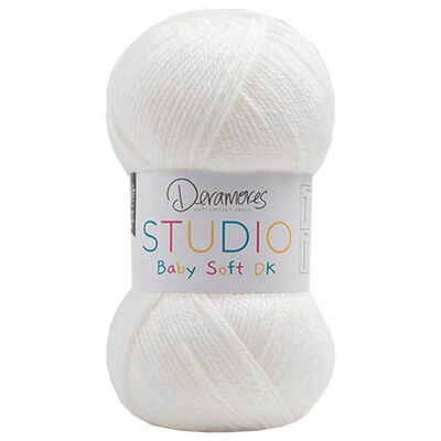 Deramores Studio Baby Soft DK: Snow Yarn 100g image number 1