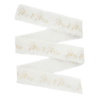 Gold Mr and Mrs Ribbon image number 1