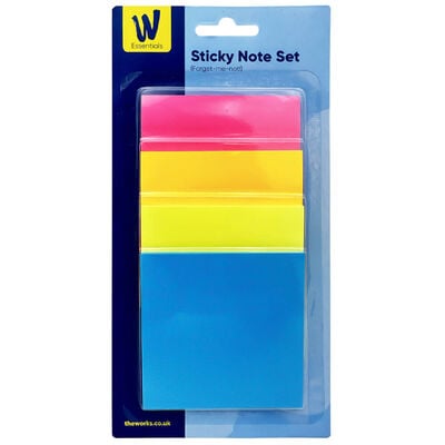 Works Essentials Sticky Notes: Pack of 4 image number 1