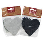 6 Premium Glitter Heart Gift Tags - Assorted image number 3