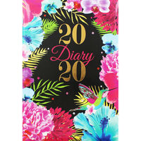 A5 Tropical Floral 2020 Day a Page Diary
