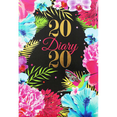 A5 Tropical Floral 2020 Day a Page Diary image number 1