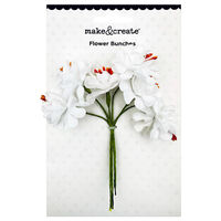 Flower Bunches Embellishment: White