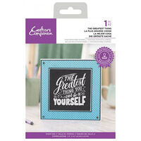 Crafters Companion The Greatest Thing You Can Be Is Yourself Clear Stamp