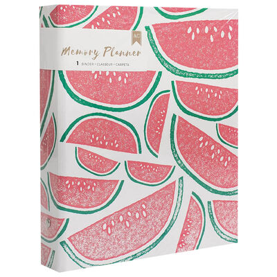 American Crafts: Watermelon Memory Planner Binder image number 1