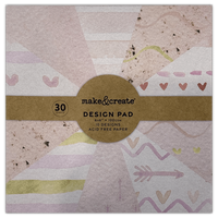 Pink Love Design Pad: 6 x 6 Inches