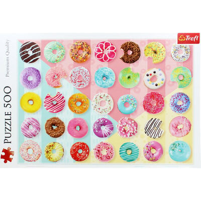 Doughnuts 500 Piece Jigsaw Puzzle image number 2