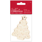Christmas Tree Etched Wooden Tags: Pack of 4 image number 1