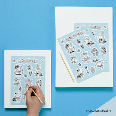 Peppa Pig Easter Scratch Art Stickers image number 3