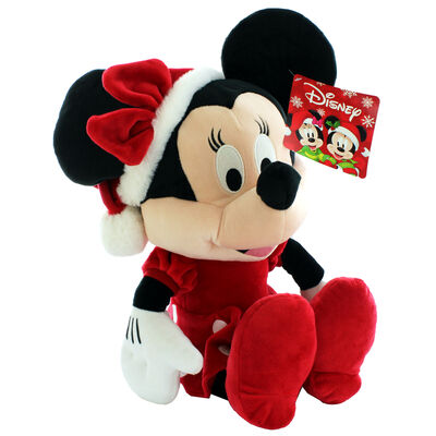 2022 Christmas Minnie Mouse Plush Large Christmas Minnie Mouse Plush Soft Toy From £0.10 | The Works