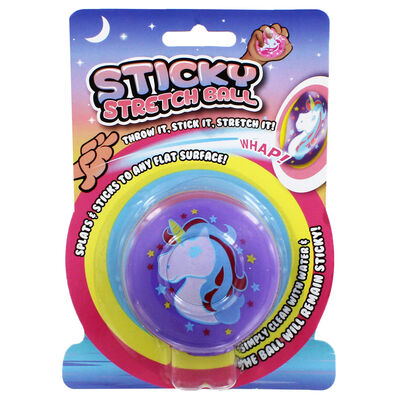 Purple Unicorn Sticky Stretch Ball image number 1