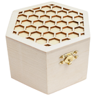 Hexagon Honeycomb Wooden Box image number 1