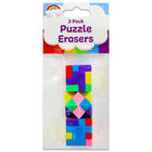 3D Puzzle Erasers: Pack of 3 image number 1