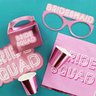 Pink Bride Squad Paper Cups - 8 Pack image number 4