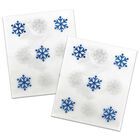 Snowflake Glitter Stickers: Pack of 18 image number 1