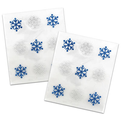 Snowflake Glitter Stickers: Pack of 18 image number 1