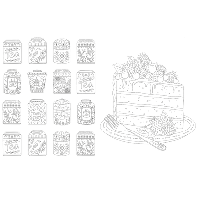 Lazy Days and Afternoon Tea Colouring Book image number 2