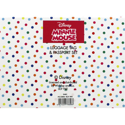 Disney Minnie Mouse Yellow Rainbow Luggage Accessory Set image number 4