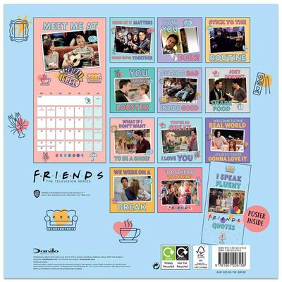 Official Friends 2023 Square Calendar image number 3