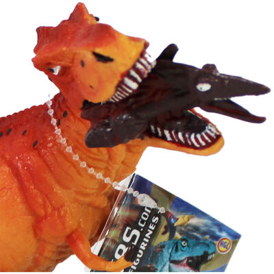 Orange Tyrannosaurus Dinosaur Figurine image number 2