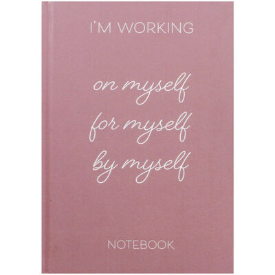 A5 Casebound Working On Myself Notebook image number 1