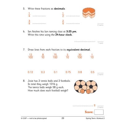 KS2 Maths 10-Minute Weekly Workouts: Year 4 image number 2