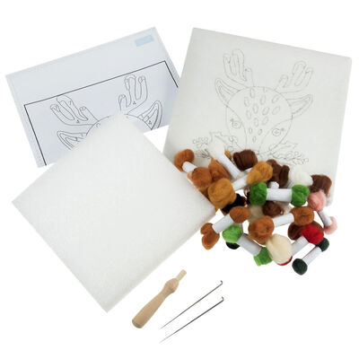 Needle Felting Kit with Frame: Deer image number 3