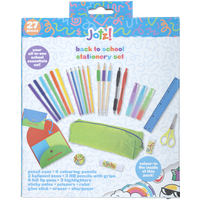 Jotz! Back to School Stationery Set: 27 Piece Neon Set
