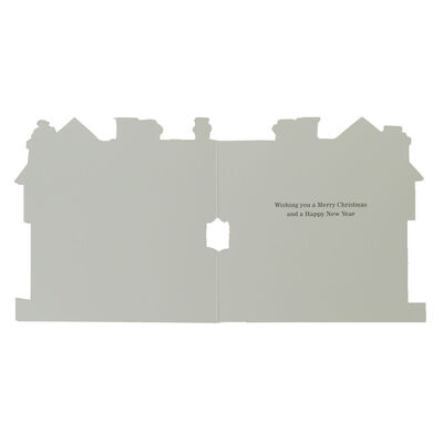 Festive House Shaped Premium Christmas Cards: Pack Of 10 image number 2