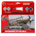 Airfix Supermarine Spitfire Mk.la 1:72 Scale Model Starter Set image number 1