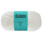 Robin Sparkle DK: White Yarn 100g image number 1