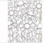 Large Print Beautiful Flowers Colouring Book image number 2