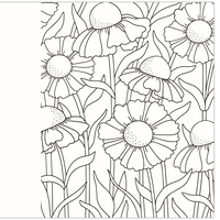 Large Print Beautiful Flowers Colouring Book