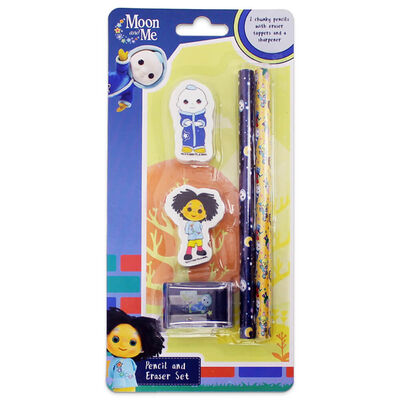Moon & Me Chunky Eraser and Pencil Set image number 1