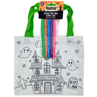 Colour Your Own Spooky Canvas Bag: Assorted image number 2