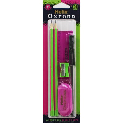 Helix Oxford Limited Edition Student Stationery Set - Pink image number 1