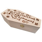 Halloween Wooden Laser Cut Coffin Box image number 2