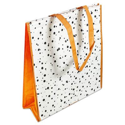 Black Spots Reusable Insulated Shopping Bag image number 1