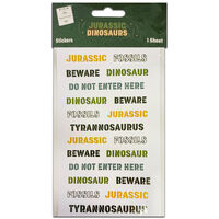 Jurassic Dinosaurs Sentiment Stickers