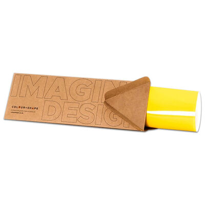 Colour & Shape 1.5 Meters Adhesive Glossy Vinyl: Yellow image number 1