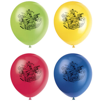 Justice League Latex Balloons - 8 Pack image number 2