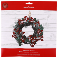 Make Your Own Festive Paper Wreath Decoration