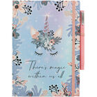 A5 Casebound Unicorn Lined Notebook with Pen image number 1