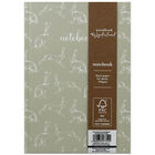 Woodland Wonderland A5 Green Rabbit Casebound Notebook image number 1