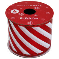 Christmas Candy Stripe Wide Ribbon: 4m