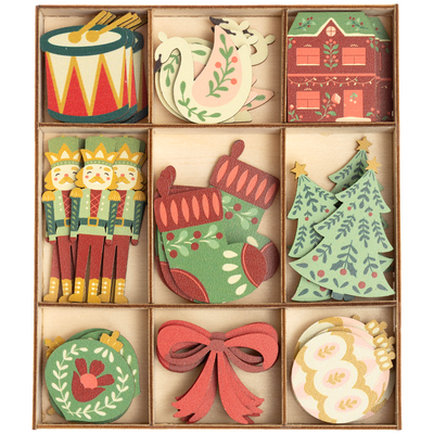 Wooden Nutcracker Embellishments: Pack of 45 image number 1