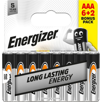 Energizer Everyday AAA Batteries: Pack of 8 image number 1