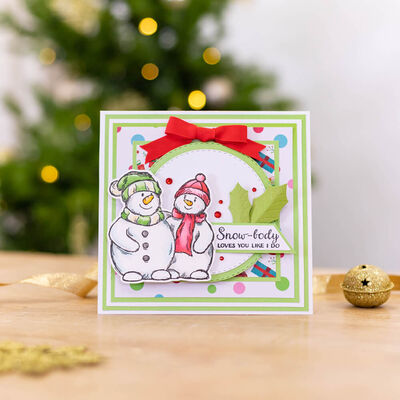 Acrylic Stamp Set: Warm Holiday Hugs image number 2