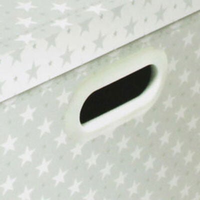 Grey White Star Collapsible Storage Box image number 3