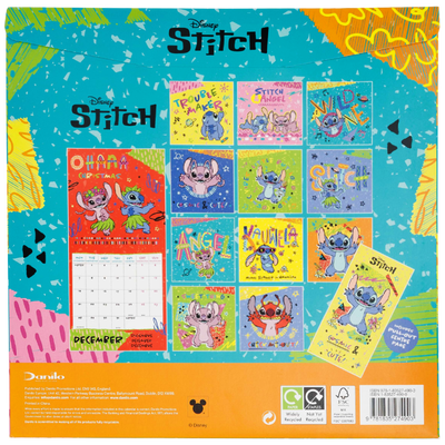 Disney Stitch 2026 Square Calendar image number 2